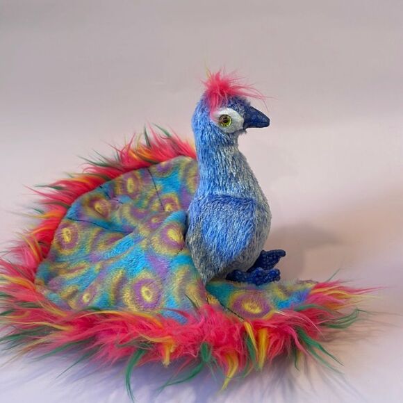 Original Ty Beanie Baby Flashy the Peacock (RETIRED) 2000 Ty Beanie Baby 7” long - Picture 4 of 6